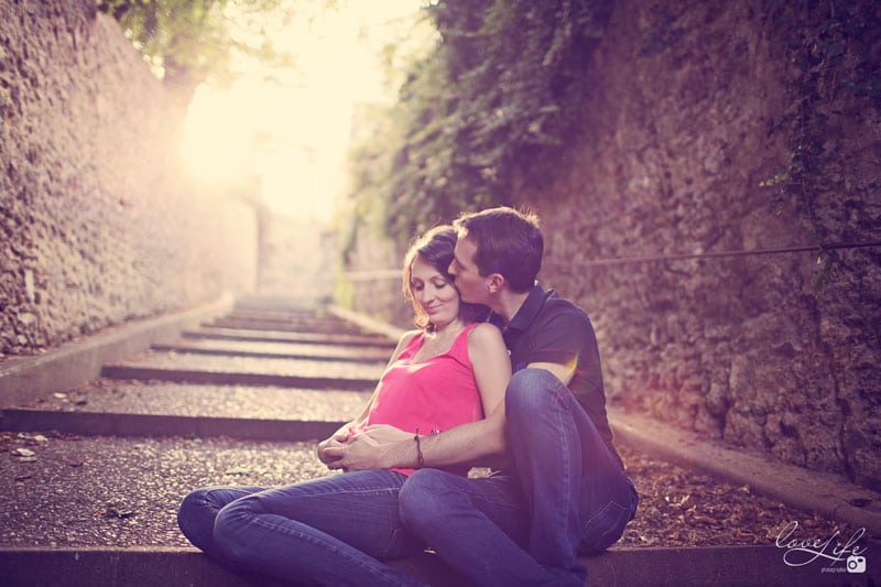 séance photo femme enceinte en couple